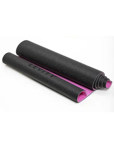 MATA GIMNASTYCZNA DO ĆWICZEŃ JOGI PILATESU FITNESS LEVITY Sort/Rose 6mm
