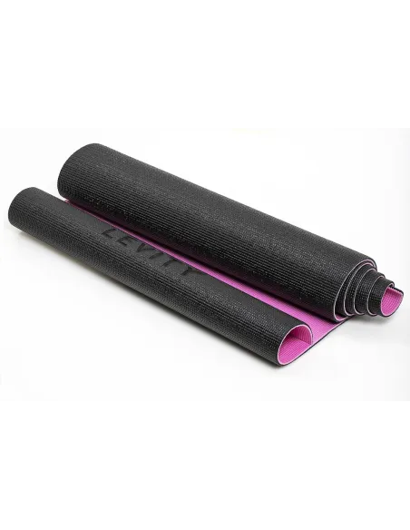 MATA GIMNASTYCZNA DO ĆWICZEŃ JOGI PILATESU FITNESS LEVITY Sort/Rose 6mm