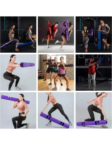 HANTLA Ciężarek Rura TUBA do Ćwiczeń 3D Fitness TRENING ViPR 12kg czarna
