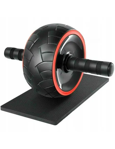 ROLLER KÓŁKO DO ĆWICZEŃ MIĘŚNI BRZUCHA FITNESSU AB WHEEL + MINI MATA ZESTAW