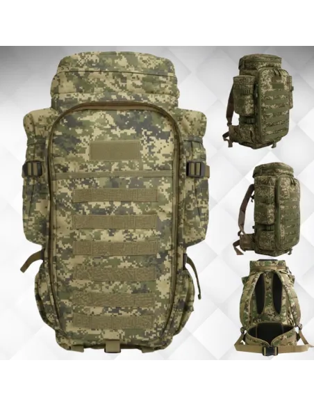 PLECAK PRZETRWANIA TAKTYCZNY WOJSKOWY MILITARNY TURYSTYCZNY 60L ZIELONY