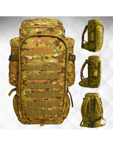 PLECAK PRZETRWANIA TAKTYCZNY WOJSKOWY MILITARNY TURYSTYCZNY 60L BRĄZOWY