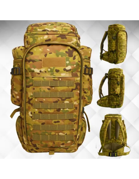PLECAK PRZETRWANIA TAKTYCZNY WOJSKOWY MILITARNY TURYSTYCZNY 60L BRĄZOWY