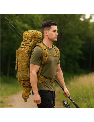 PLECAK PRZETRWANIA TAKTYCZNY WOJSKOWY MILITARNY TURYSTYCZNY 60L BRĄZOWY