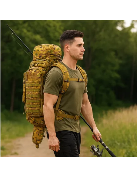 PLECAK PRZETRWANIA TAKTYCZNY WOJSKOWY MILITARNY TURYSTYCZNY 60L BRĄZOWY