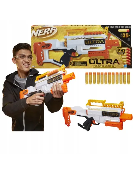 Karabin NERF ULTRA DORADO Pistolet Wyrzutnia + Strzałki || Gold Edition
