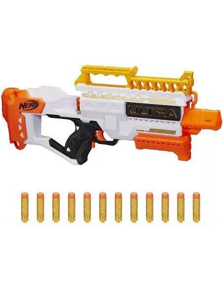 Karabin NERF ULTRA DORADO Pistolet Wyrzutnia + Strzałki || Gold Edition