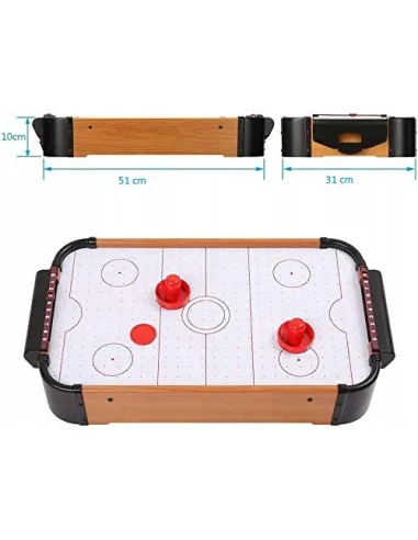 Mini CYMBERGAJ Air Hockey 51cm Stół MDF + Krążki Odbijaki Liczniki
