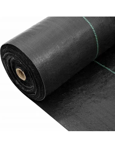 AGROTKANINA AGROWŁÓKNINA 1,1x100m ANTYCHWASTOWA CZARNA 90g UV 3% + KOTWY