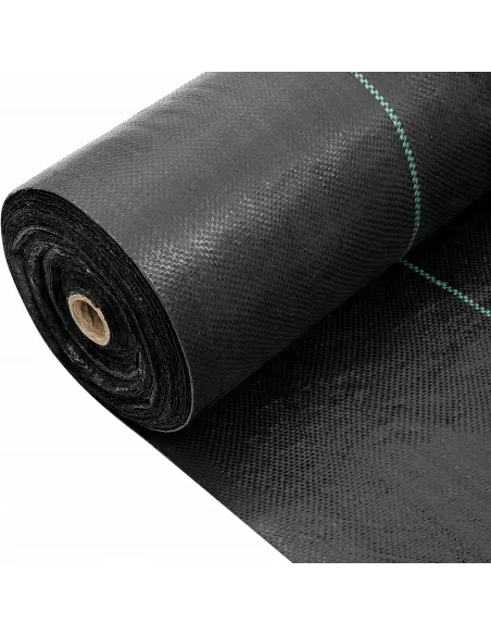 AGROTKANINA AGROWŁÓKNINA 1,1x100m ANTYCHWASTOWA CZARNA 90g UV 3% + KOTWY
