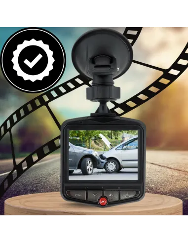 KAMERA SAMOCHODOWA Rejestrator Jazdy PRZÓD + TYŁ 2w1 z LCD Full HD