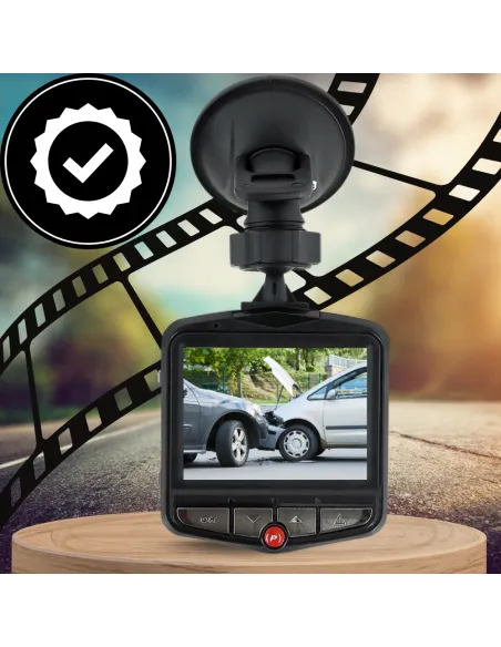 KAMERA SAMOCHODOWA Rejestrator Jazdy PRZÓD + TYŁ 2w1 z LCD Full HD