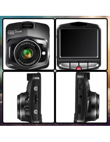 KAMERA SAMOCHODOWA Rejestrator Jazdy PRZÓD + TYŁ 2w1 z LCD Full HD