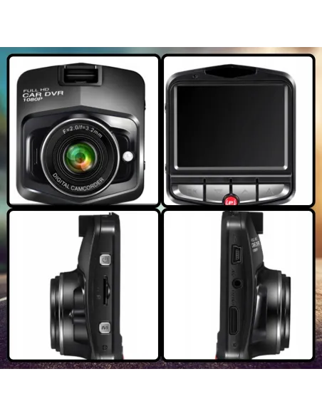 KAMERA SAMOCHODOWA Rejestrator Jazdy PRZÓD + TYŁ 2w1 z LCD Full HD