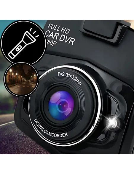 KAMERA SAMOCHODOWA Rejestrator Jazdy PRZÓD + TYŁ 2w1 z LCD Full HD