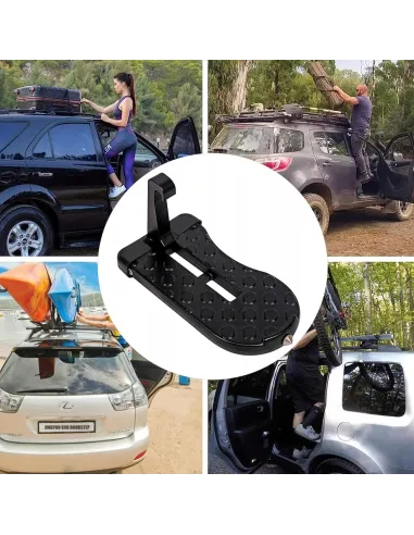MOCNY STOPIEŃ DO SAMOCHODU AUTA PODEST DO BAGAŻNIKA DACHOWEGO + ZBIJAK 2w1