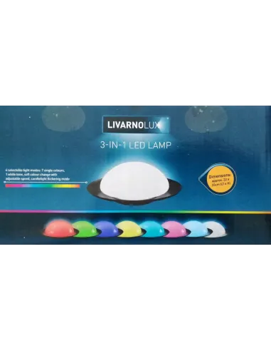 LAMPA Ogrodowa RGB na AKUMULATOR + PILOT 3w1