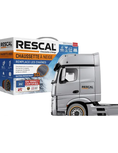 ŁAŃCUCHY ŚNIEGOWE TEKSTYLNE RESCAL XXL SUV 4x4 TIR 215/75 R17.5 275/40 R21