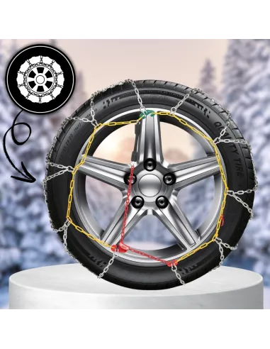 ŁAŃCUCHY ŚNIEGOWE KN60 NA KOŁA XtraGripp 9mm 195/50 R15 175/65 R15