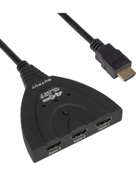 SWITCH HDMI 2.0 3x1 SPLITTER 1x3 Rozdzielacz Przełącznik 4K/60Hz