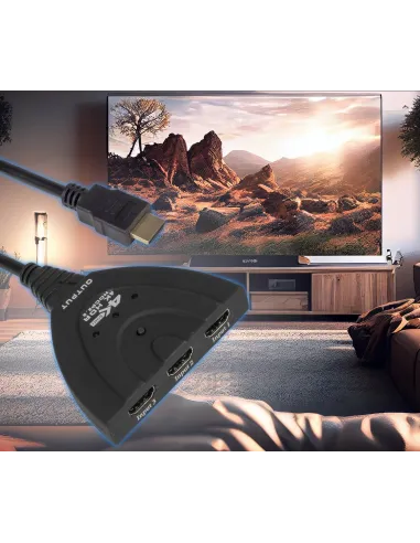SWITCH HDMI 2.0 3x1 SPLITTER 1x3 Rozdzielacz Przełącznik 4K/60Hz