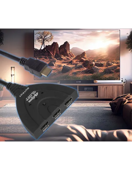 SWITCH HDMI 2.0 3x1 SPLITTER 1x3 Rozdzielacz Przełącznik 4K/60Hz