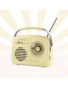 RADIO KUCHENNE RETRO BUDOWLANE PRZENOŚNE BLUETOOTH FM NA BATERIE SIECIOWE 2