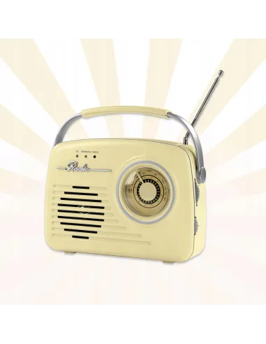 RADIO KUCHENNE RETRO BUDOWLANE PRZENOŚNE BLUETOOTH FM NA BATERIE SIECIOWE