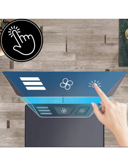 KLIMATOR PRZENOŚNY BIURKOWY WIATRAK NA WODĘ i LÓD 3W1 WENTYLATOR LED USB