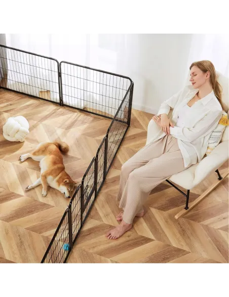 KOJEC KLATKA DLA PSA METAL WYBIEG KRÓLIKA MODUŁOWA ZAGRODA 6 PANELI 80cm
