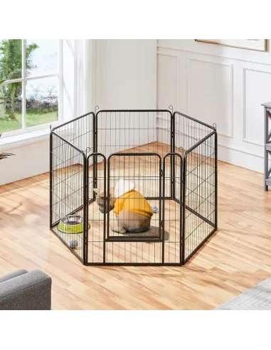 KOJEC KLATKA DLA PSA METAL WYBIEG KRÓLIKA MODUŁOWA ZAGRODA 6 PANELI 80cm