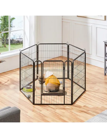 KOJEC KLATKA DLA PSA METAL WYBIEG KRÓLIKA MODUŁOWA ZAGRODA 6 PANELI 80cm