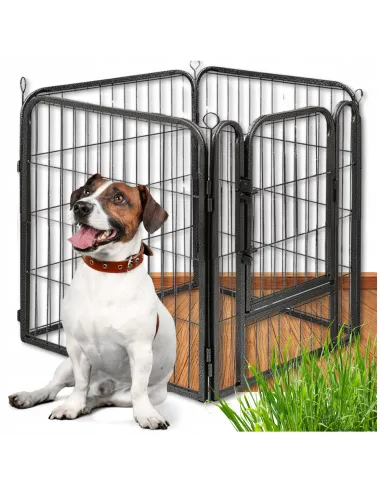 KOJEC KLATKA DLA PSA METAL WYBIEG KRÓLIKA MODUŁOWA ZAGRODA 4 PANELE 80cm