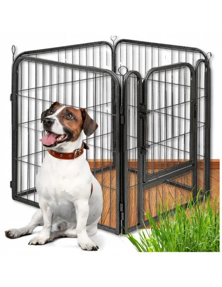 KOJEC KLATKA DLA PSA METAL WYBIEG KRÓLIKA MODUŁOWA ZAGRODA 4 PANELE 80cm