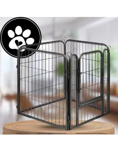 KOJEC KLATKA DLA PSA METAL WYBIEG KRÓLIKA MODUŁOWA ZAGRODA 4 PANELE 80cm 2