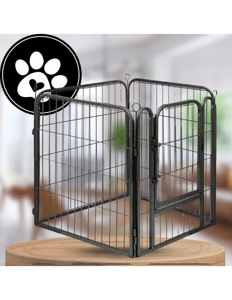KOJEC KLATKA DLA PSA METAL WYBIEG KRÓLIKA MODUŁOWA ZAGRODA 4 PANELE 80cm
