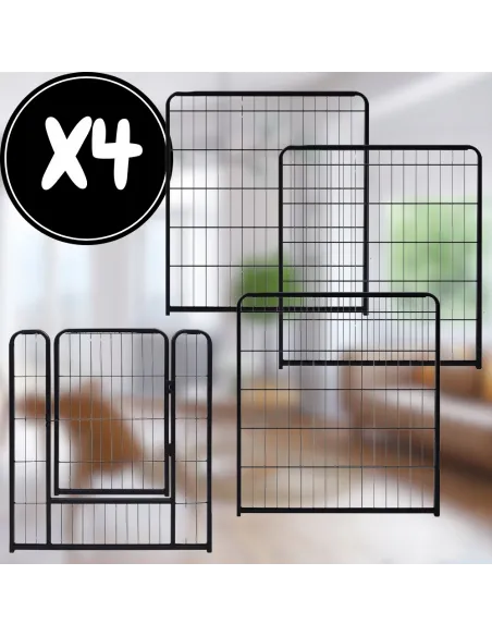 KOJEC KLATKA DLA PSA METAL WYBIEG KRÓLIKA MODUŁOWA ZAGRODA 4 PANELE 80cm