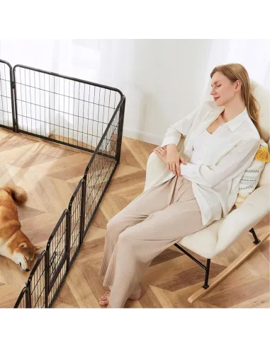 KOJEC KLATKA DLA PSA METAL WYBIEG KRÓLIKA MODUŁOWA ZAGRODA 4 PANELE 80cm