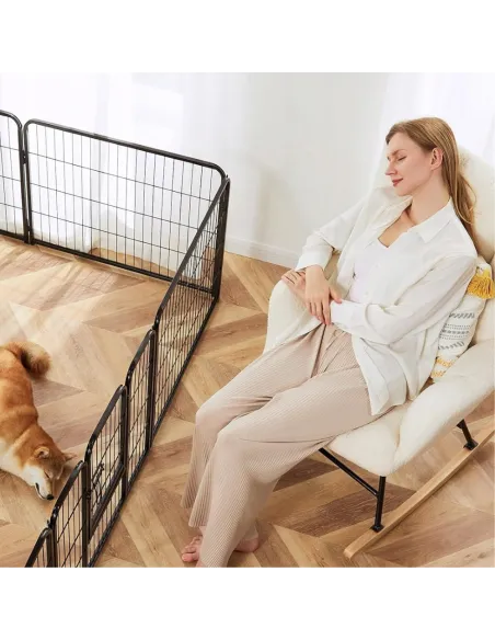 KOJEC KLATKA DLA PSA METAL WYBIEG KRÓLIKA MODUŁOWA ZAGRODA 4 PANELE 80cm