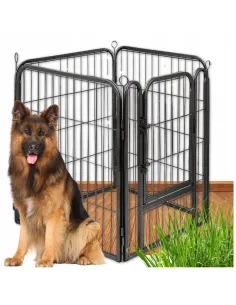 KOJEC KLATKA DLA PSA METAL WYBIEG KRÓLIKA MODUŁOWA ZAGRODA 4 PANELE 114cm