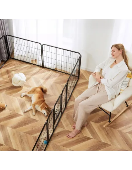 KOJEC KLATKA DLA PSA METAL WYBIEG KRÓLIKA MODUŁOWA ZAGRODA 8 PANELI 80cm