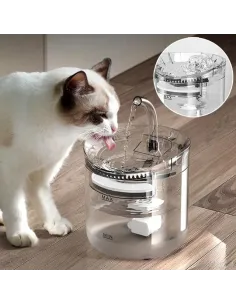 POIDŁO DLA ZWIERZĄT AUTOMATYCZNE DLA PSÓW KOTÓW 1800ML FONTANNA + 4 FILTRY 2