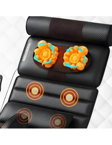 MATA MASUJĄCA MATERAC MASAŻU FOTEL KRĘGOSŁUP NOGI PODGRZEWANY 3D SHIATSU