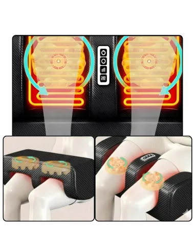 MATA MASUJĄCA MATERAC MASAŻU FOTEL KRĘGOSŁUP NOGI PODGRZEWANY 3D SHIATSU