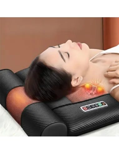 MATA MASUJĄCA MATERAC MASAŻU FOTEL KRĘGOSŁUP NOGI PODGRZEWANY 3D SHIATSU