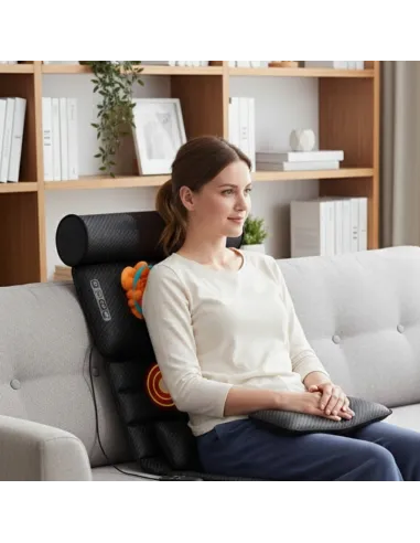 MATA MASUJĄCA MATERAC MASAŻU FOTEL KRĘGOSŁUP NOGI PODGRZEWANY 3D SHIATSU