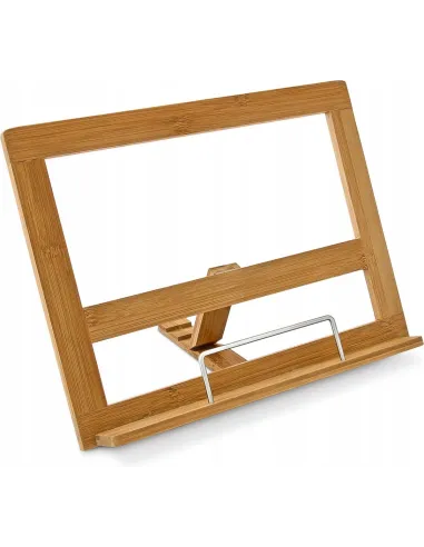Stojak Podstawka Bambusowa na Książkę Podpórka pod Tablet