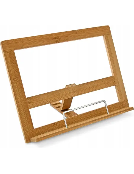 Stojak Podstawka Bambusowa na Książkę Podpórka pod Tablet