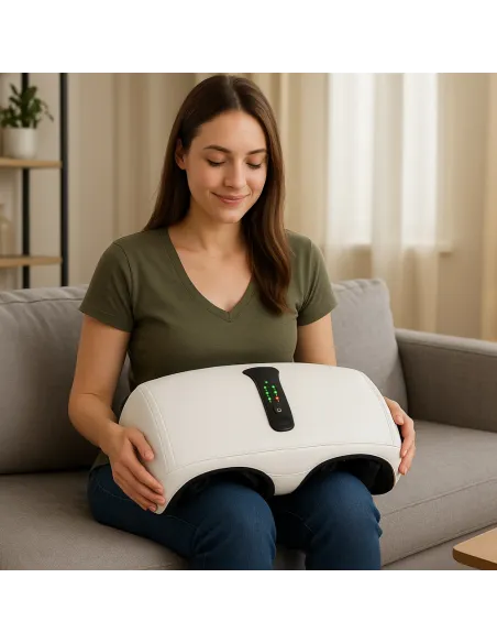 MASAŻER KOLAN NÓG STÓP ŁYDEK z UCISKANIEM PODGRZEWANIEM System AIR BAG