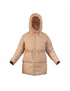 Kurtka Beżowa Zimowa Oversize WEIGHTLESS z Kapturem – Ciepła i Stylowa! 2